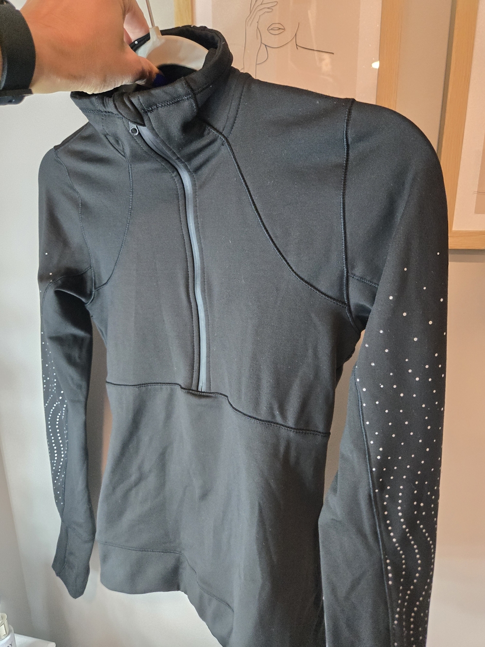Calia Women’s Athletic Black Pullover Jacket with Reflective Detail